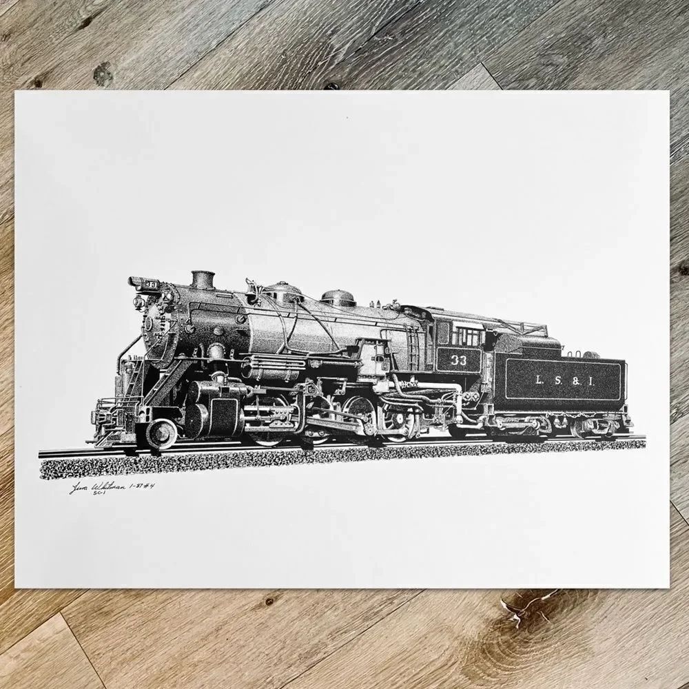Lake Superior & Ishpeming Railroad 33 Train Prints